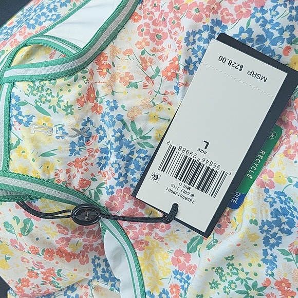 RLX Golf - FLORAL JERSEY RACERBACK DRESS - Picture 4 of 4